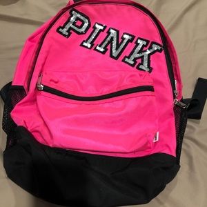 Victoria Secrets Pink Sequins Backpack